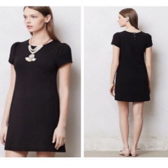 Anthropologie Dresses & Skirts - Maeve Black Diamond Knit Shift Dress